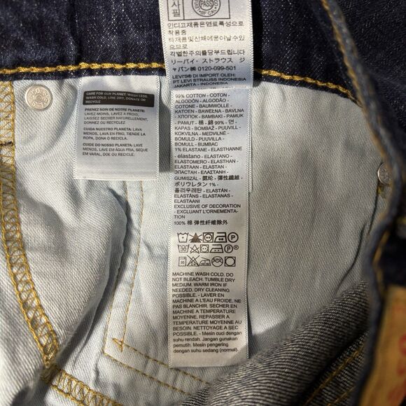 Levis 559 Relaxed Straight Jeans Mens 40x30 Zip Fly Dark Wash Blue Denim NEW - Picture 7 of 7